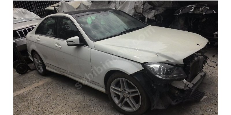 BEYAZ MERCEDES W204 C180 HURDA BELGELİ 0003939