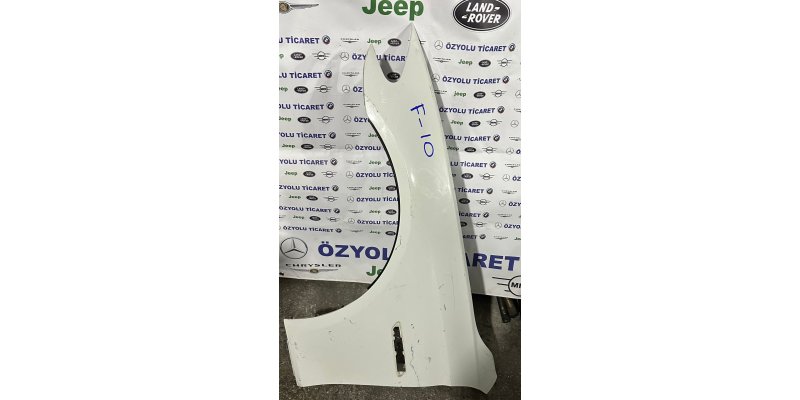 BMW F10 5 Serisi Sol Ön Çamurluk Beyaz Çıkma Orjinal